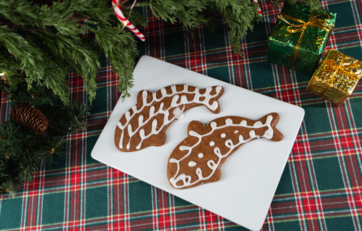 Shark shaped Gingerbread Cookie
