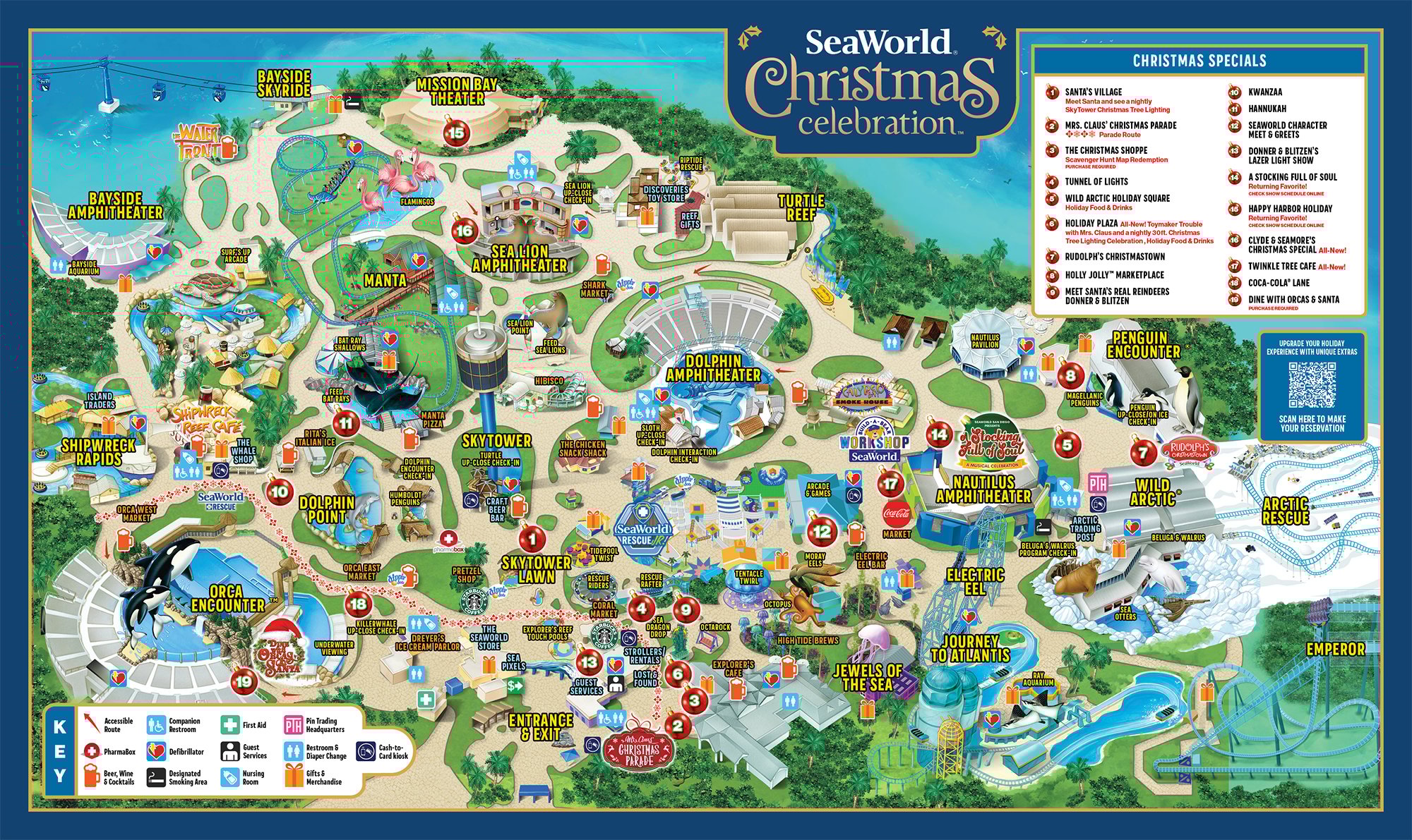 SeaWorld San Diego Park Map