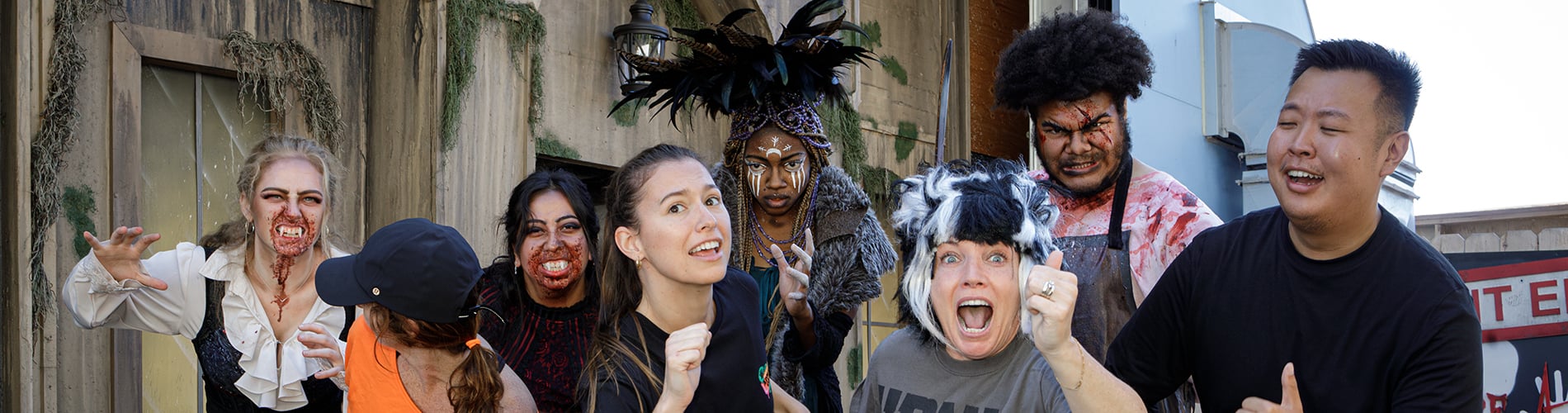 Howl-O-Sprint 5K Run Runners and Scare Actors