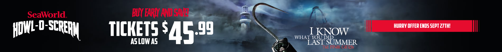Save on admissions to Howl-O-Scream at SeaWorld San Diego
