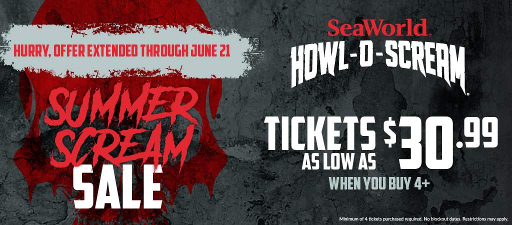 Howl-O-Scream Summer Scream Sale Promo