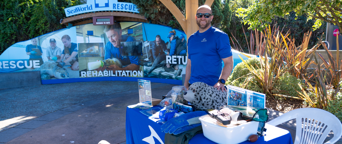 SeaWorld San Diego Rescue Team vendor booth