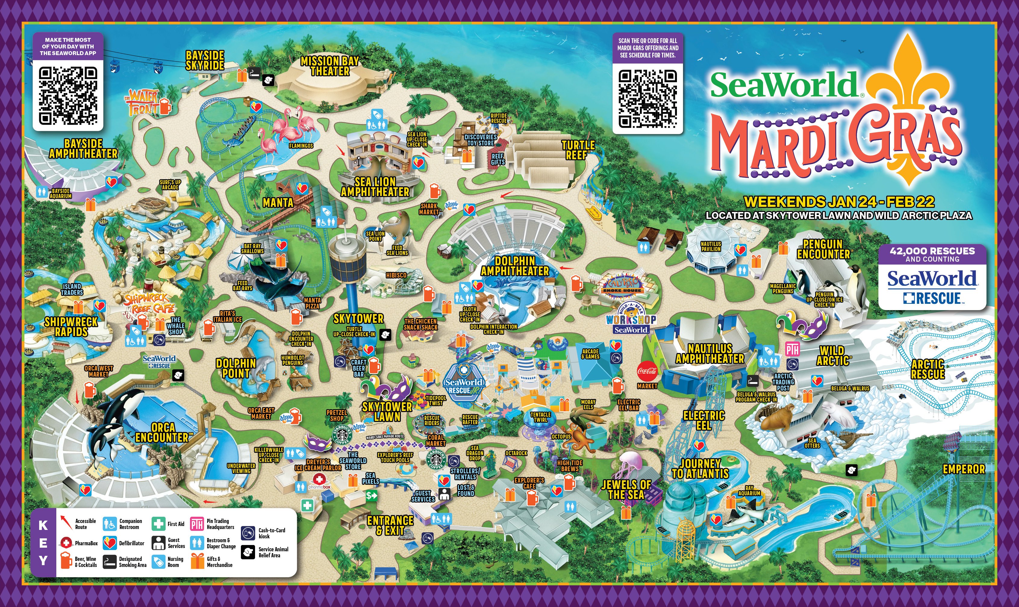 SeaWorld San Diego Park Map