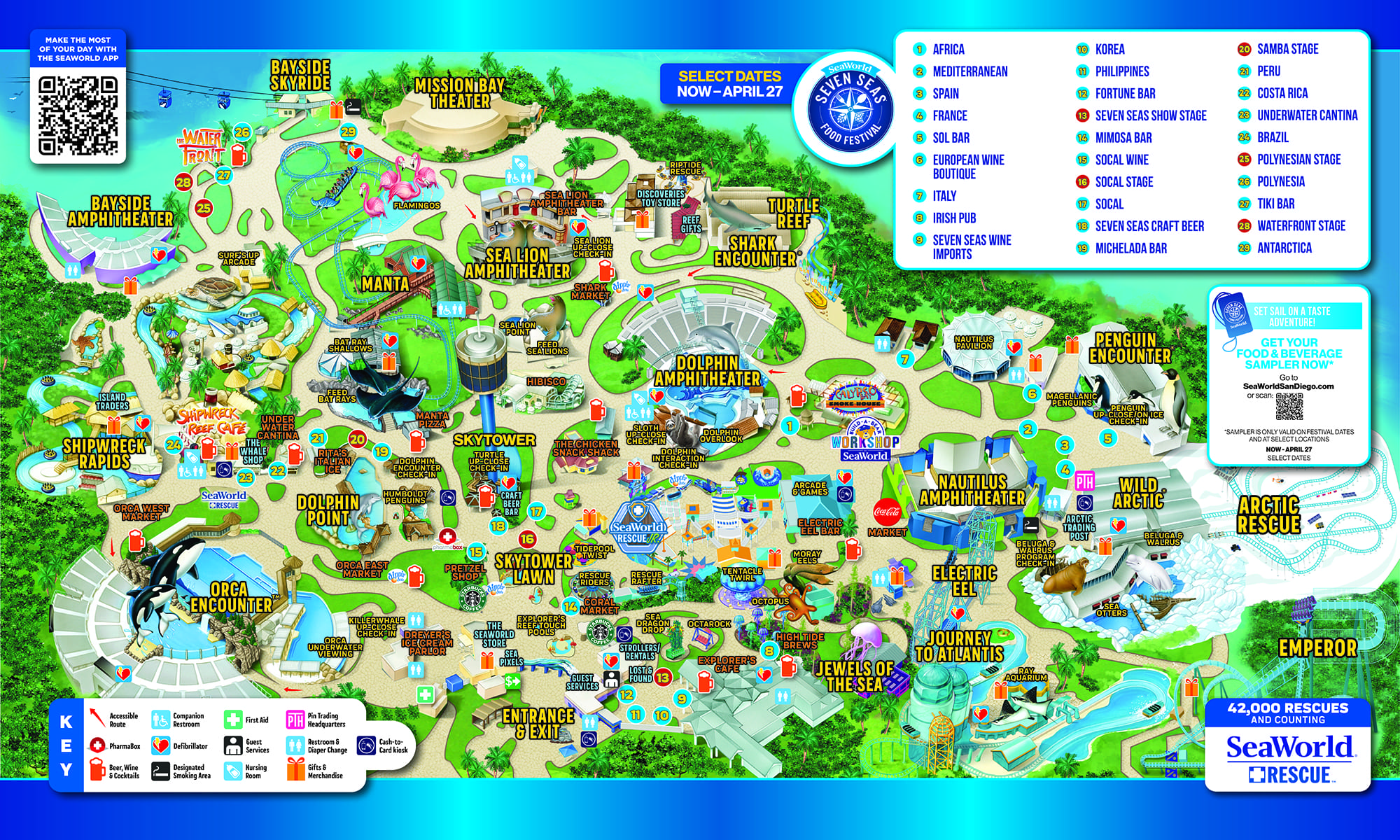 SeaWorld San Diego Park Map