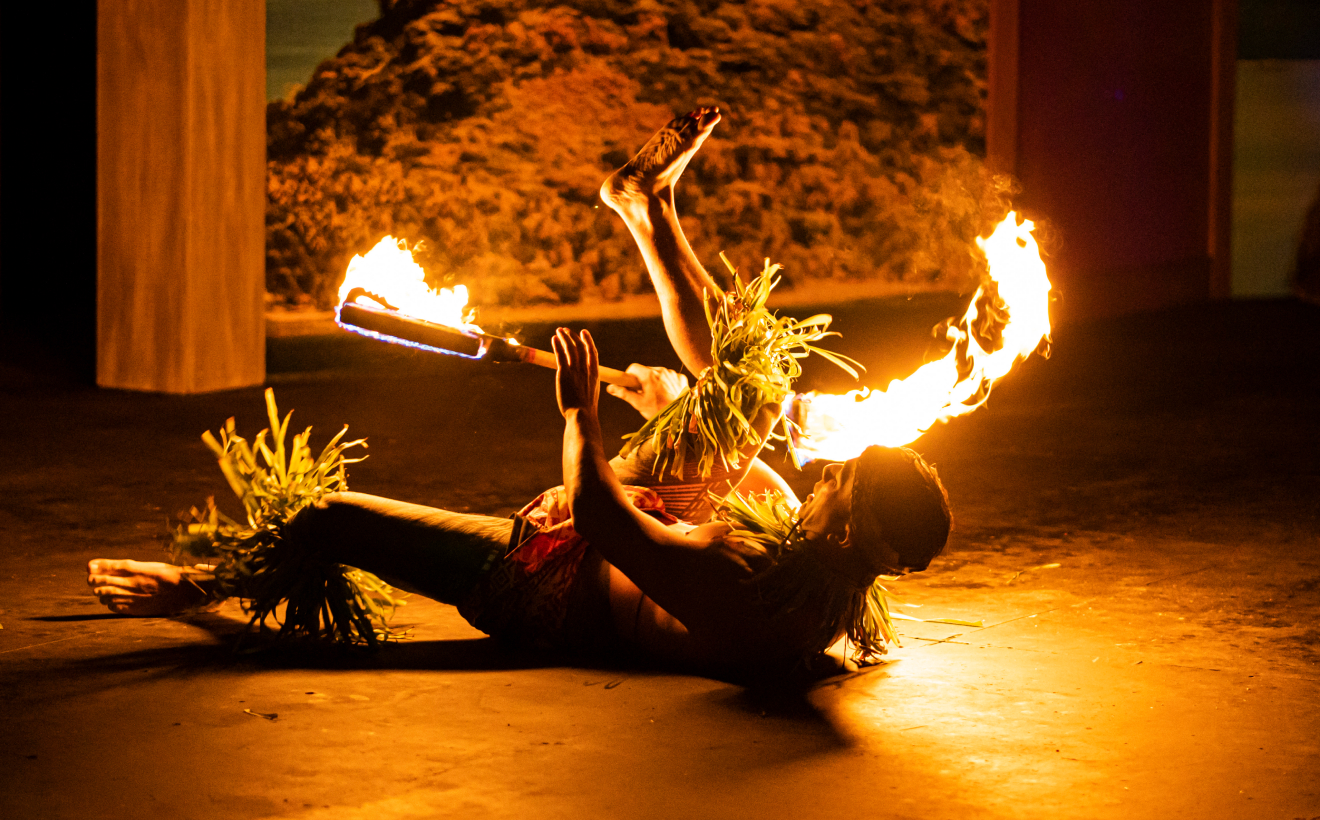 Fire dancer