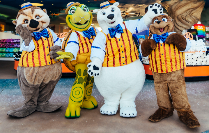 SeaWorld San Diego costumed mascots