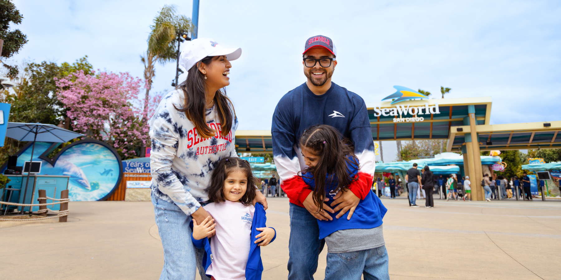 Family at SeaWorld San Diego