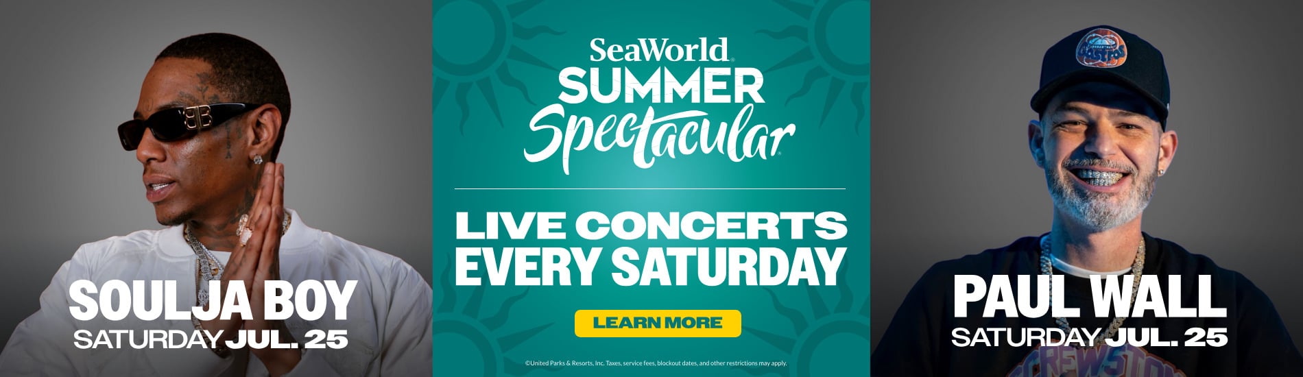 SeaWorld San Diego Summer Concerts Soulja Boy and Paul Wall July 25