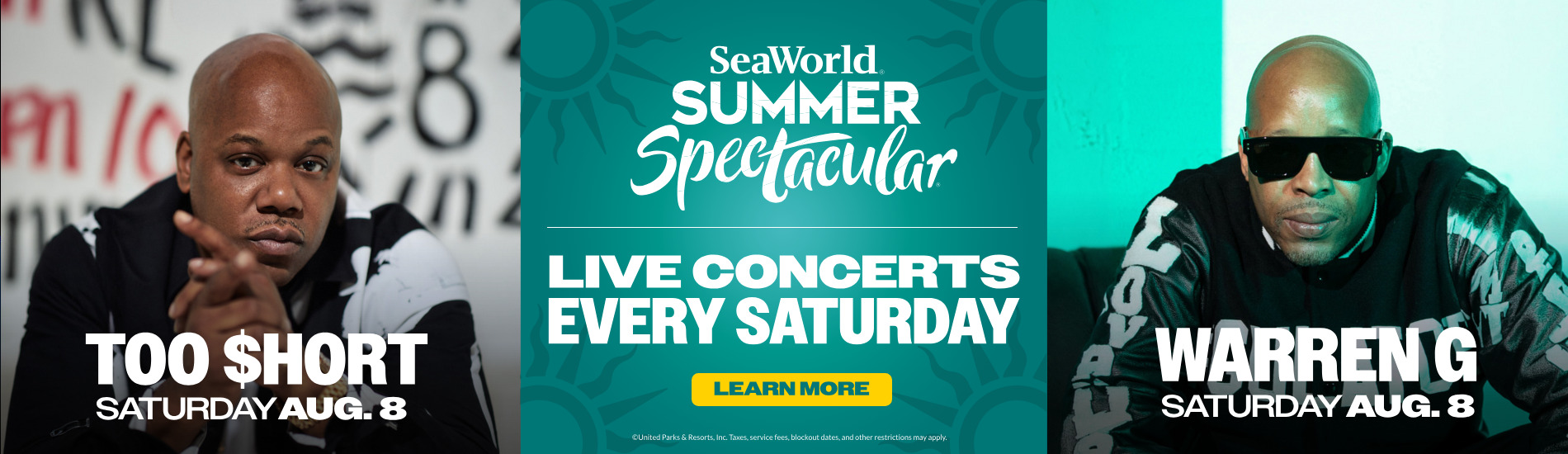 SeaWorld San Diego Summer Concerts Too Short and Warren G August 8