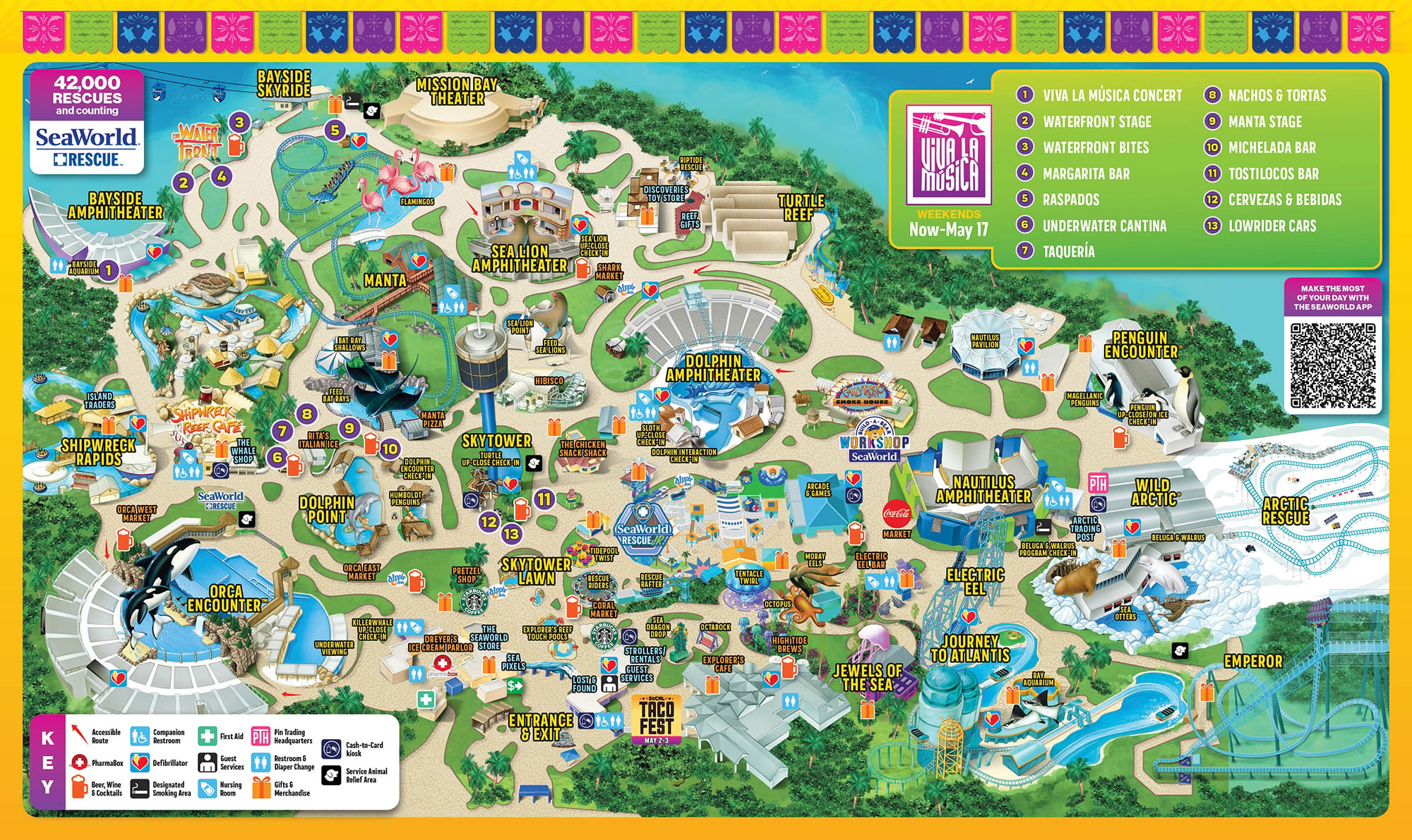 SeaWorld San Diego Park Map