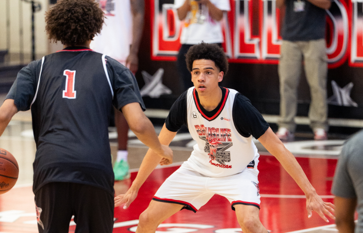 Two basketball players