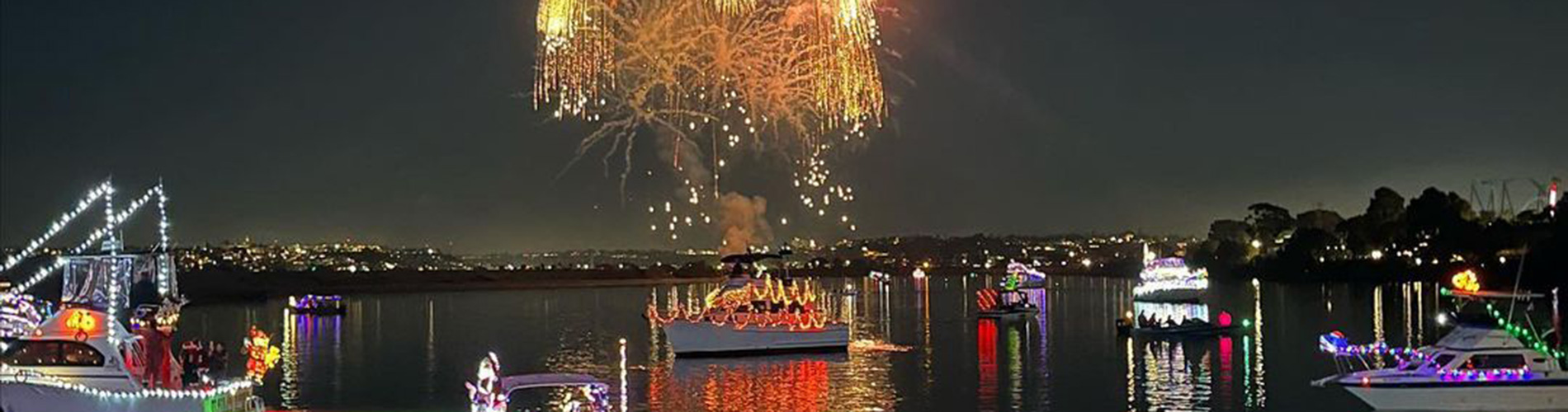 Mission Bay Parade of Lights in San Diego