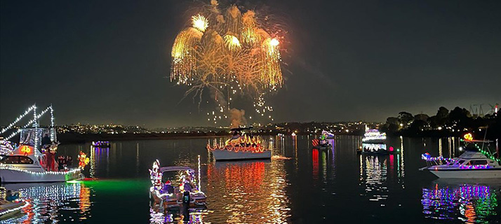 Mission Bay Parade of Lights in San Diego
