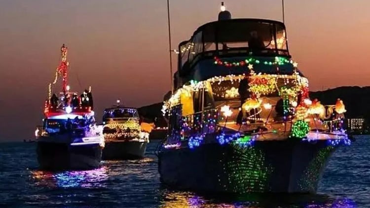 Mission Bay Parade of Lights in San Diego