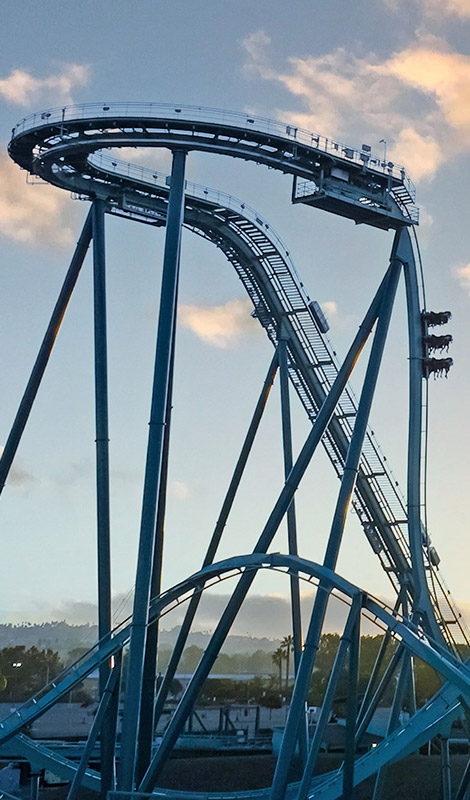 Emperor roller coaster at SeaWorld San Diego