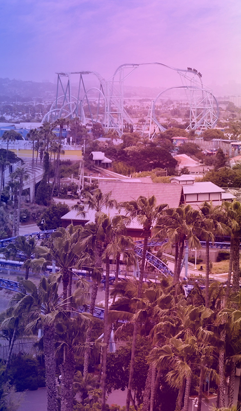 SeaWorld San Diego Pride Rainbow banner