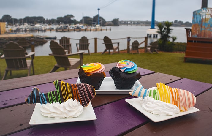 Food options during Pride Day event at SeaWorld