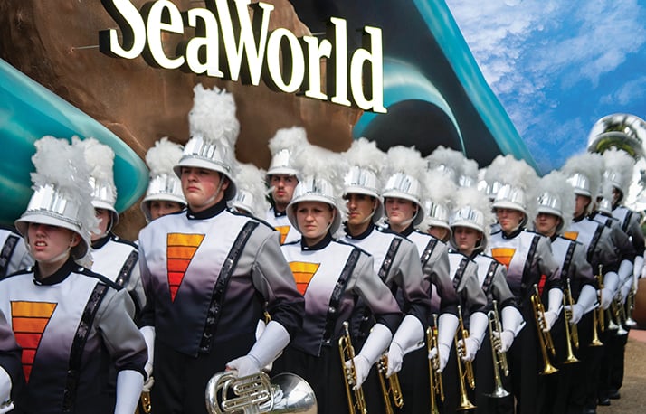 Marching band at SeaWorld