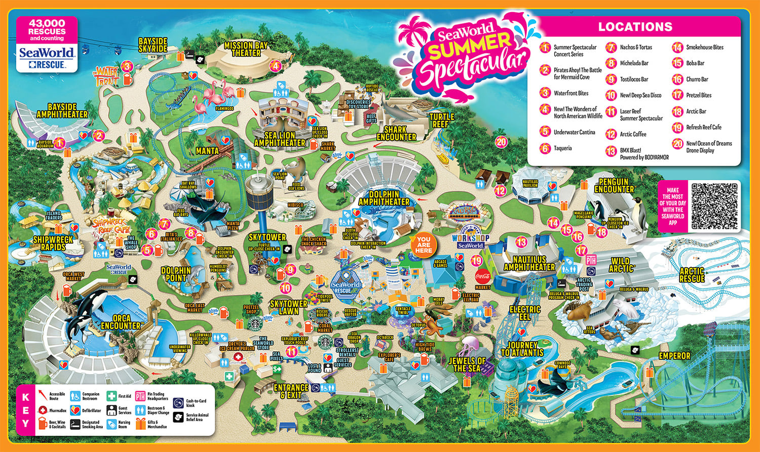 SeaWorld San Diego Park Map