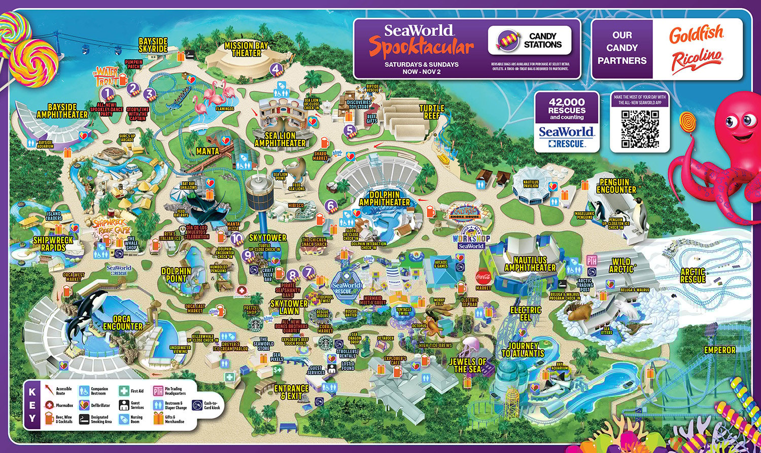 SeaWorld San Diego Park Map