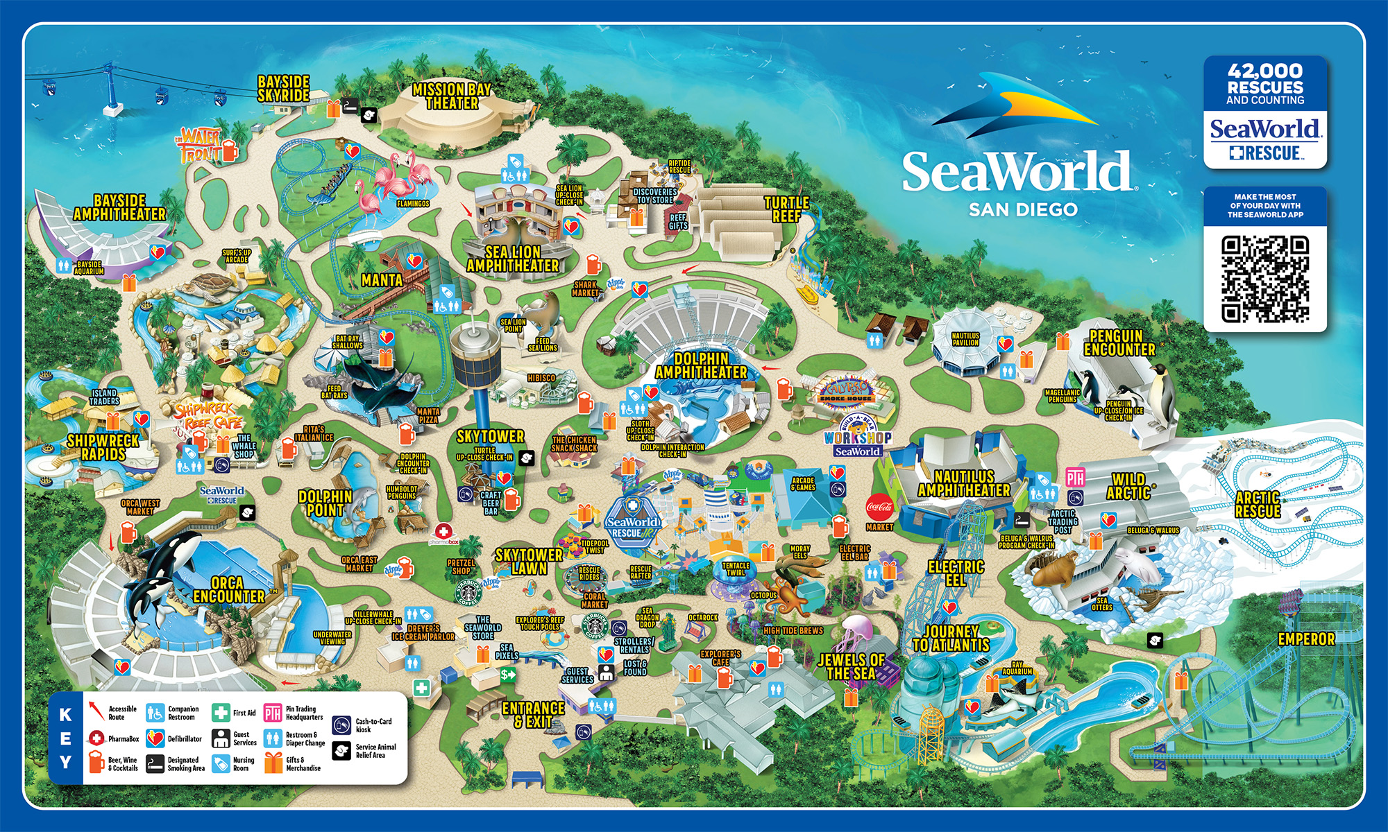 SeaWorld San Diego Park Map
