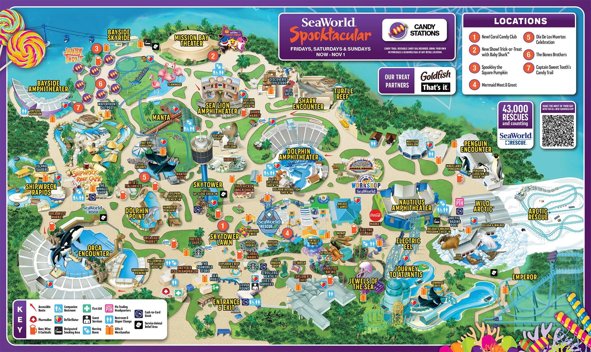 SeaWorld San Diego Park Map