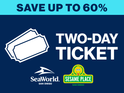 SeaWorld San Diego 2 Day Tickets