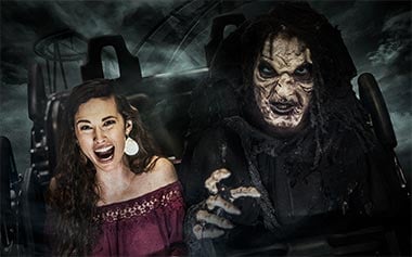 Ride thrilling rides and coasters during SeaWorld San Diego Howl-O-Scream