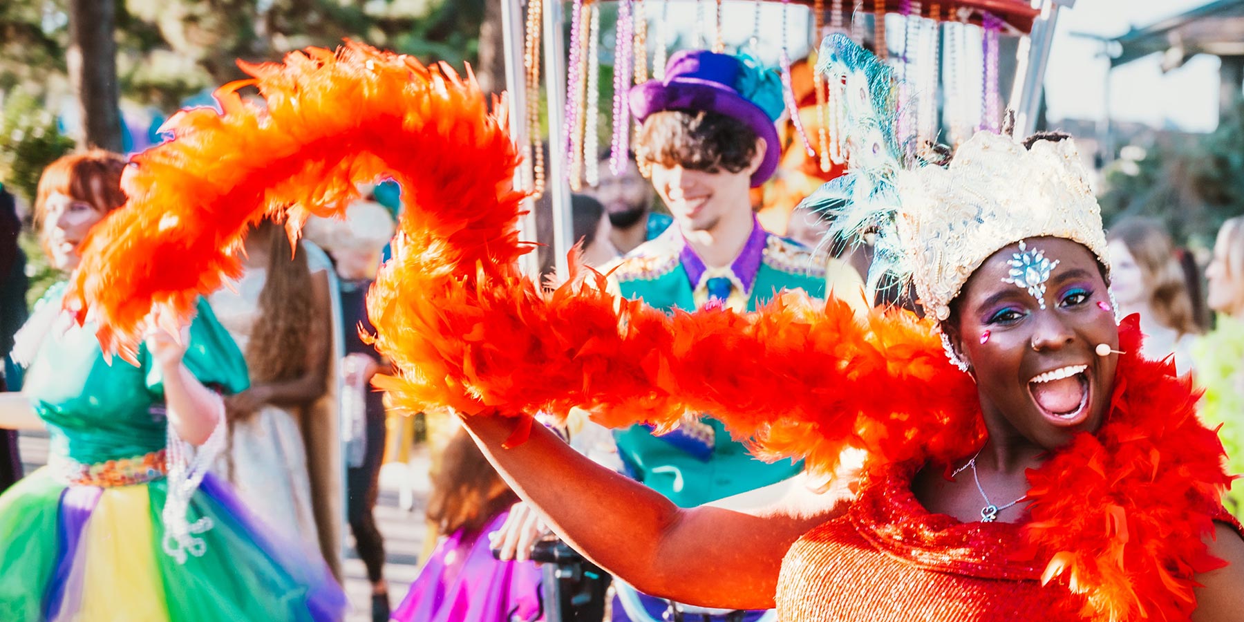 Mardi Gras performer