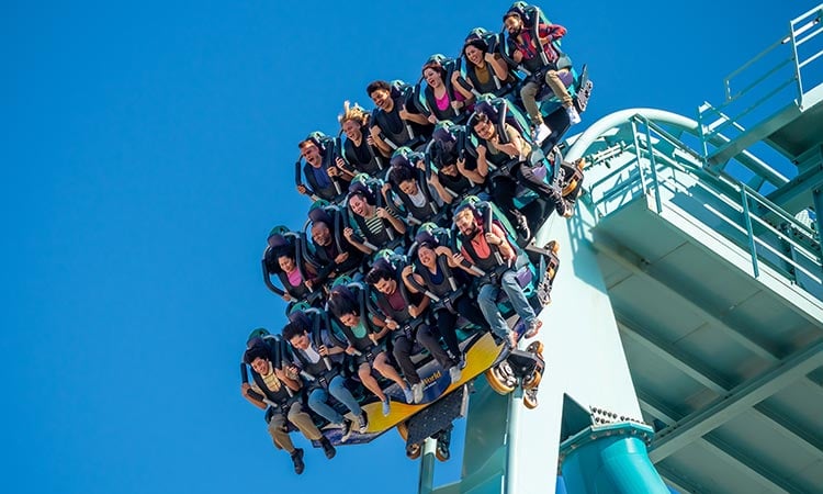 Emperor Roller Coaster at SeaWorld San DIego