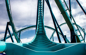 Emperor Roller Coaster Track SeaWorld San Diego