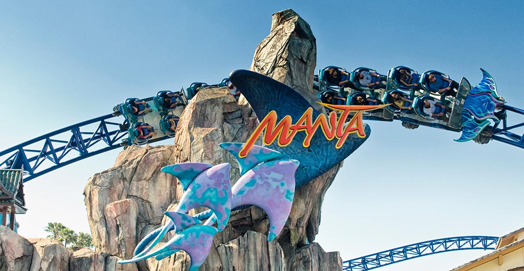 Manta Roller Coaster at SeaWorld San Diego
