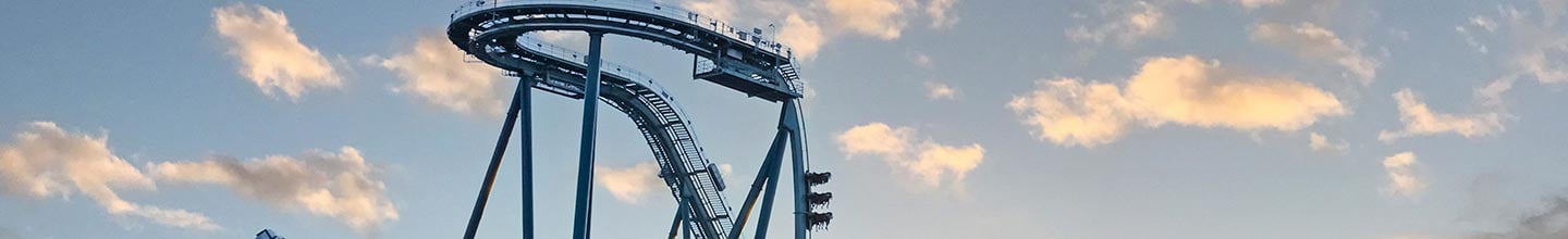 Emperor roller coaster drop at SeaWorld San Diego