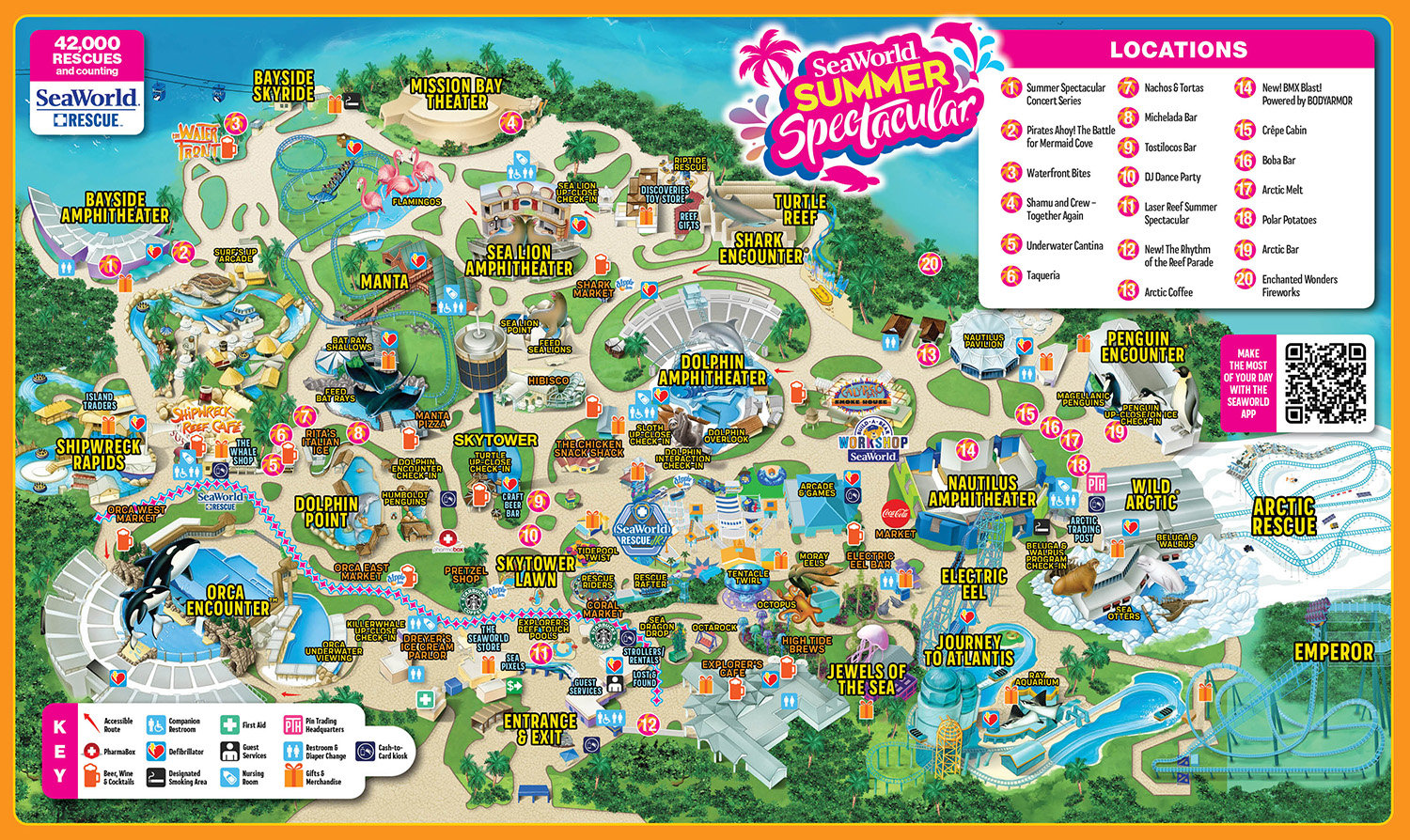 SeaWorld San Diego Park Map